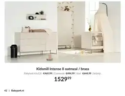 Babypark Kidsmill Intense II oatmeal / brass aanbieding