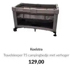 Babypark Koelstra Travelsleeper T5 campingbedje met verhoger aanbieding