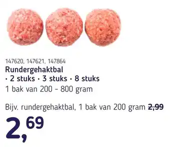 Van Hoeckel Rundergehaktbal aanbieding