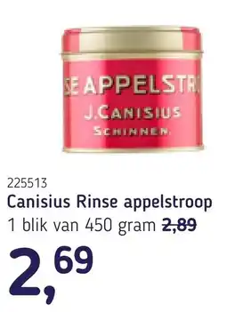 Van Hoeckel Canisius Rinse appelstroop aanbieding