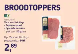 Van Hoeckel Vers van Het Huys pepercervelaat spianata romana aanbieding