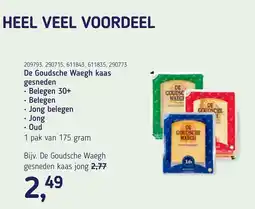Van Hoeckel De Goudsche Waegh kaas gesneden aanbieding