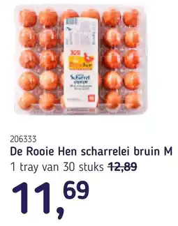 Van Hoeckel De Rooie Hen scharrelei bruin M aanbieding
