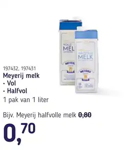Van Hoeckel Meyerij melk aanbieding
