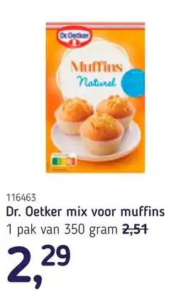 Van Hoeckel Dr. Oetker mix voor muffins aanbieding