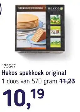 Van Hoeckel Hekos spekkoek original aanbieding
