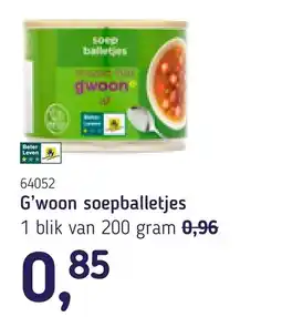 Van Hoeckel G'woon soepballetjes aanbieding