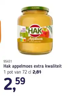 Van Hoeckel Hak appelmoes extra kwaliteit aanbieding