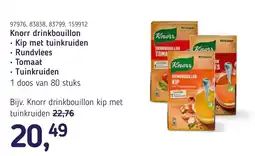 Van Hoeckel Knorr drinkbouillon aanbieding