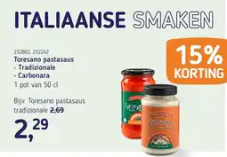 Van Hoeckel Toresano pastasaus aanbieding