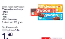 Van Hoeckel G'woon chocoladereep aanbieding