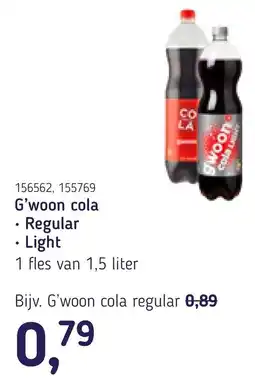 Van Hoeckel G'woon cola aanbieding