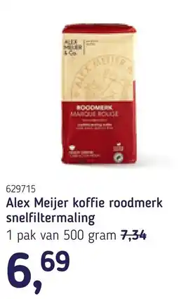 Van Hoeckel Alex Meijer koffie roodmerk snelfiltermaling aanbieding