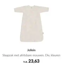 Babypark Jollein Slaapzak met afritsbare mouwen aanbieding