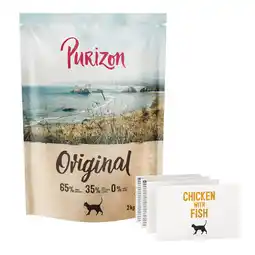 Zooplus Voordeelpakket: 2x2 kg Purizon Cat Kip & Vis - Daily 65% NIEUW droog kattenvoer aanbieding