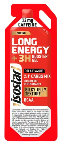 De Online Drogist Isostar Long Energy +3H Booster Gel Cola aanbieding