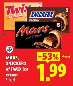 Lidl Mars, Snickers of Twix ice cream aanbieding