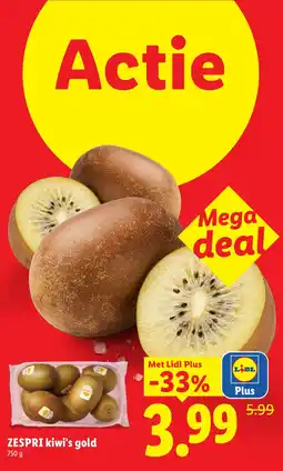 Lidl Zespri kiwi's gold aanbieding