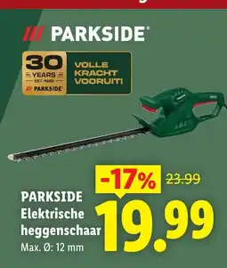 Lidl Parkside elektrische heggenschaar aanbieding