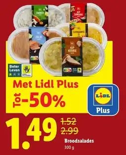 Lidl Broodsalades aanbieding