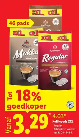 Lidl Bellarom Koffiepads aanbieding