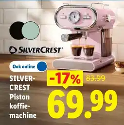 Lidl Silvercrest Piston koffiemachine aanbieding