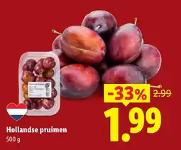 Lidl Hollandse pruimen aanbieding