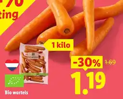 Lidl Bio wortels aanbieding