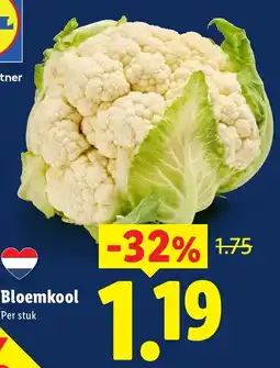 Lidl Bloemkool aanbieding
