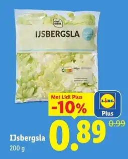 Lidl Ijsbergsla aanbieding