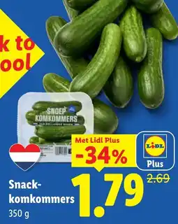 Lidl Snack-komkommers aanbieding