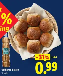 Lidl Volkoren bollen aanbieding