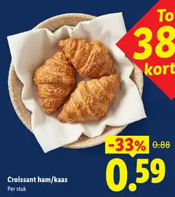 Lidl Croissant ham/kaas aanbieding