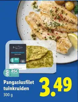 Lidl Pangasiusfilet tuinkruiden aanbieding