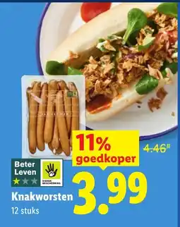 Lidl Knakworsten aanbieding