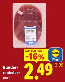 Lidl Runder-rookvlees aanbieding