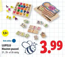 Lidl Lupilu Houten puzzel aanbieding