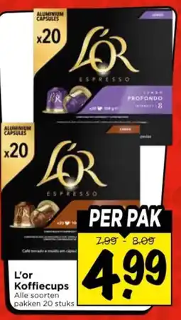 Vomar Voordeelmarkt L'or Koffiecups aanbieding