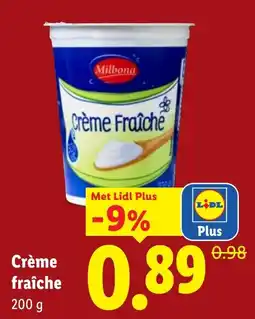Lidl Crème fraîche aanbieding