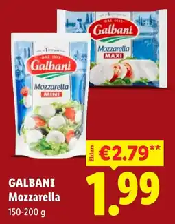 Lidl Galbani Mozzarella aanbieding
