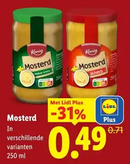 Lidl Kania Mosterd aanbieding