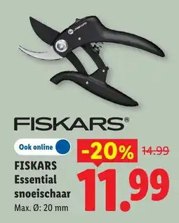Lidl Fiskars Essential snoeischaar aanbieding