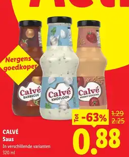 Lidl Calvé Saus aanbieding
