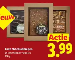 Lidl Luxe chocoladerepen aanbieding