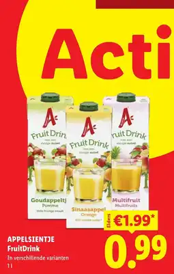 Lidl Appelsientje FruitDrink aanbieding