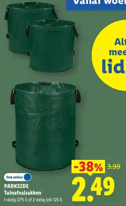 Lidl Parkside Tuinafvalzakken aanbieding