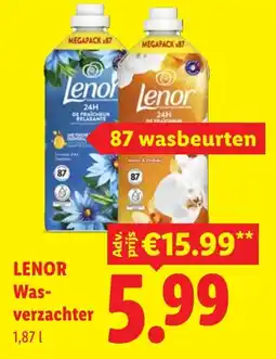 Lidl Lenor Wasverzachter aanbieding