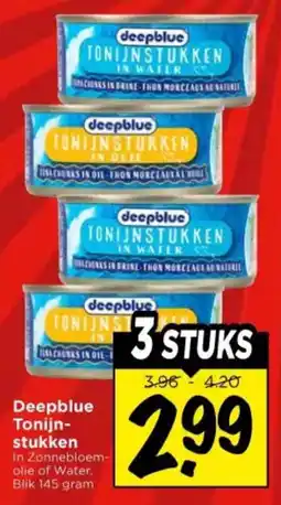 Vomar Voordeelmarkt Deepblue Tonijnstukken aanbieding