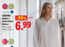 Lidl Esmara dames mousseline blouse aanbieding
