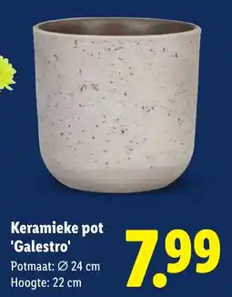 Lidl Keramieke pot 'Galestro' aanbieding